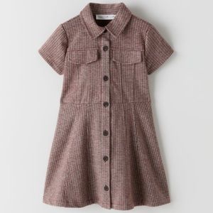 NWT Zara 11-12Y Plaid shirt dress